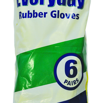 Everyday Catering Rubber Gloves Large 6s