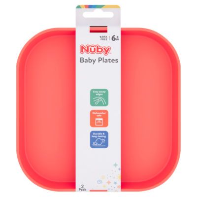 Nuby Bright Plates 2Pk