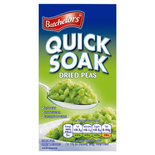 Batchlor Batchelors Quick Soak Packet Peas 250G