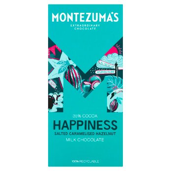 Montezumas Happiness Milk With Salted Caramelised Hazelnuts Bars 90g