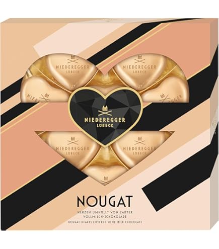 Niederegger Master Selection Of Hearts Marzipan, Nougat, Toffee And Chocolate 125g