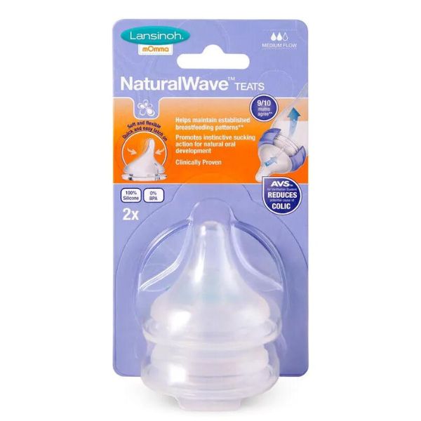 Lansinoh Medium Flow Teat 2 Pack