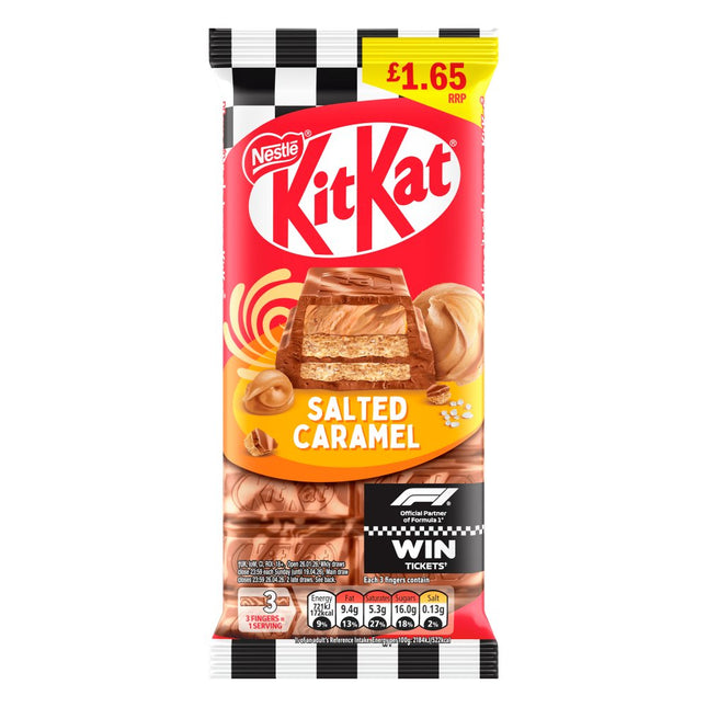 KitKat F1 Salted Caramel Chocolate Sharing Bar PMP £1.65 99g