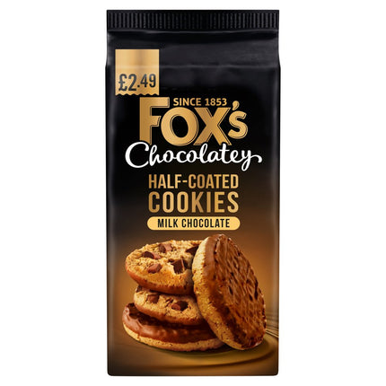 Foxs Chocolatey Cookies HC Milk Choc PMP £2.49 175g