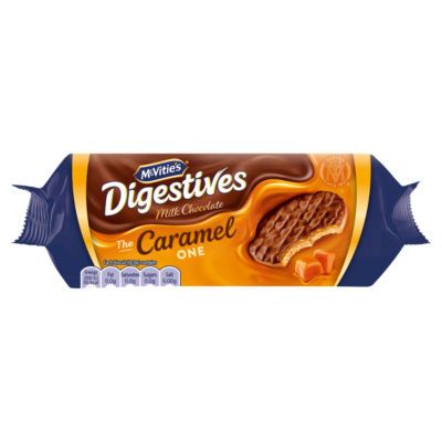 McVitie's Milk Chocolate Digestive Biscuits the Caramel One 250g