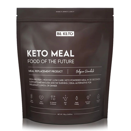 BeKeto Keto Meal Belgian Chocolate 700g
