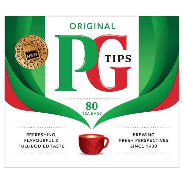 PG Tips 80s Bags Box Original 232g