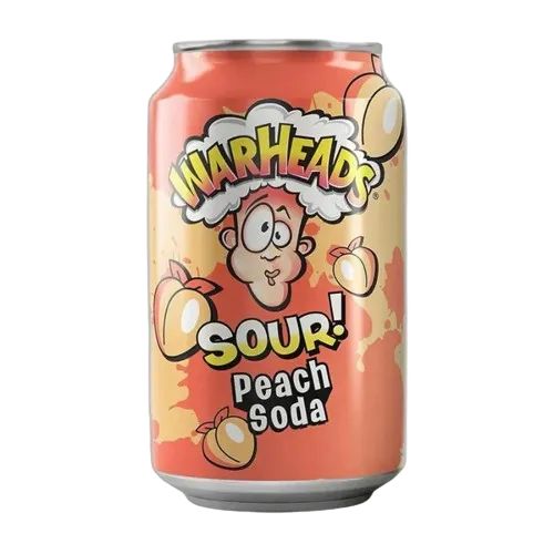 Warheads Sour Peach Soda 330ml