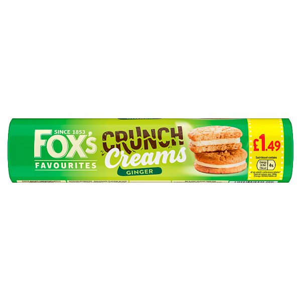 Fox's Crunch Cream Gingers £1.49 PMP 12X200G