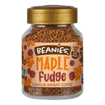 Beanies Maple Fudge Instant Coffee 50g