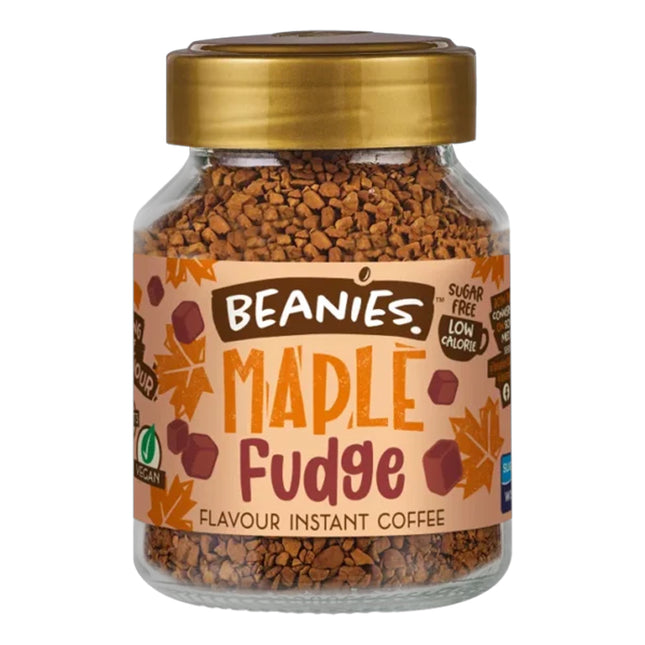 Beanies Maple Fudge Instant Coffee 50g