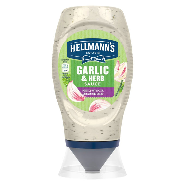 Hellmann's Garlic & Herb Squeezy Sauce 250ml