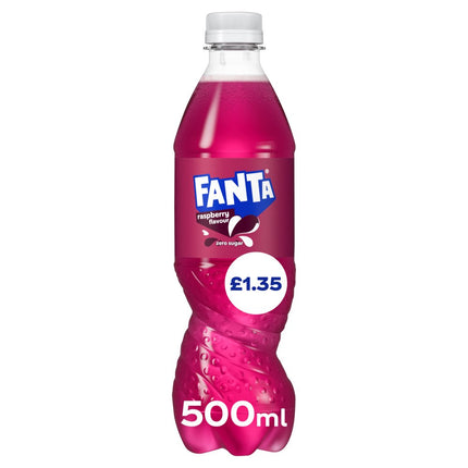 Fanta Raspberry ZERO Sugar PMP £1.35 500ml