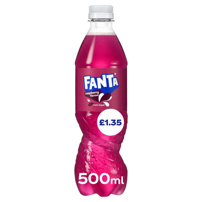 Fanta Raspberry ZERO Sugar PMP £1.35 500ml