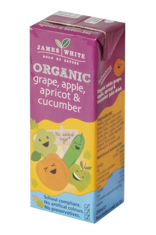 Organic Grape, Apple, Apricot & Cucumber 200ml