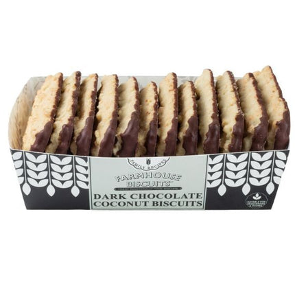 Farmhouse Biscuits Half Coated Dark Chocolate Coconut 150g