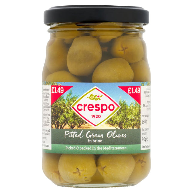 Crespo Pitted Green Olives Pm£1.49 198G
