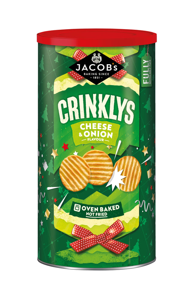 Jacobs Xmas Crinklys Cheese & Onion Caddy 200G
