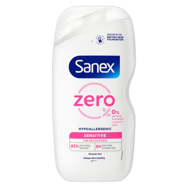 Sanex Shower Gel 225ml Zero% Sensitive