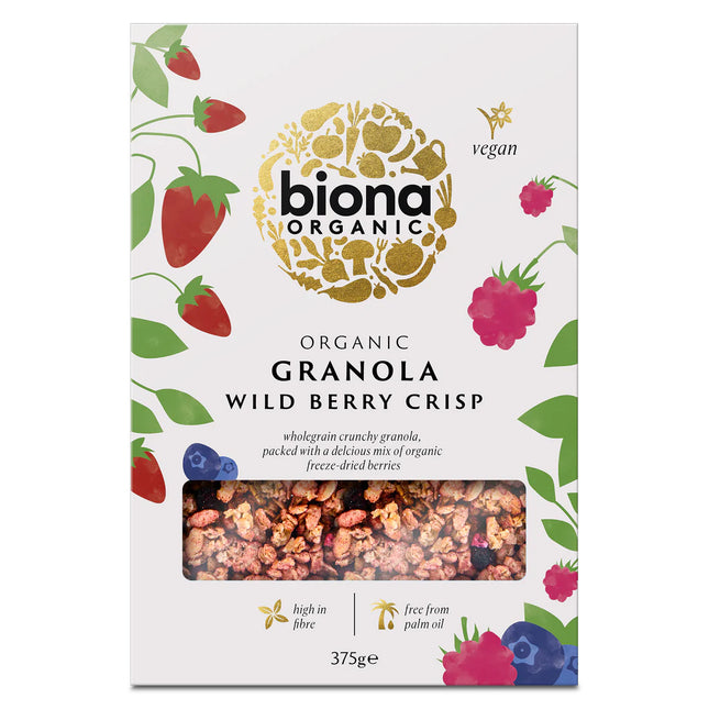 Biona Organic Wild Berry Crispy Granola 375g