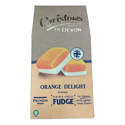 Bristows Orange Delight Dairy Free Fudge A Frame Cartons 100g