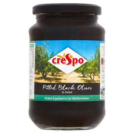Crespo Pitted Black Olives 354g(NDW160g)