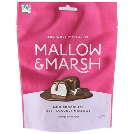 Mallow & Marsh Milk Chocolate Coconut Mallow Pouch 100g