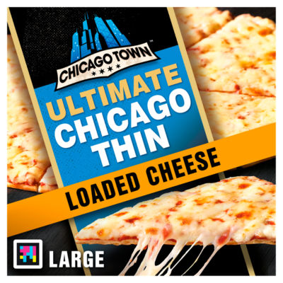 Chicago Town Large Crispy Thin Cheese Pizza 439G